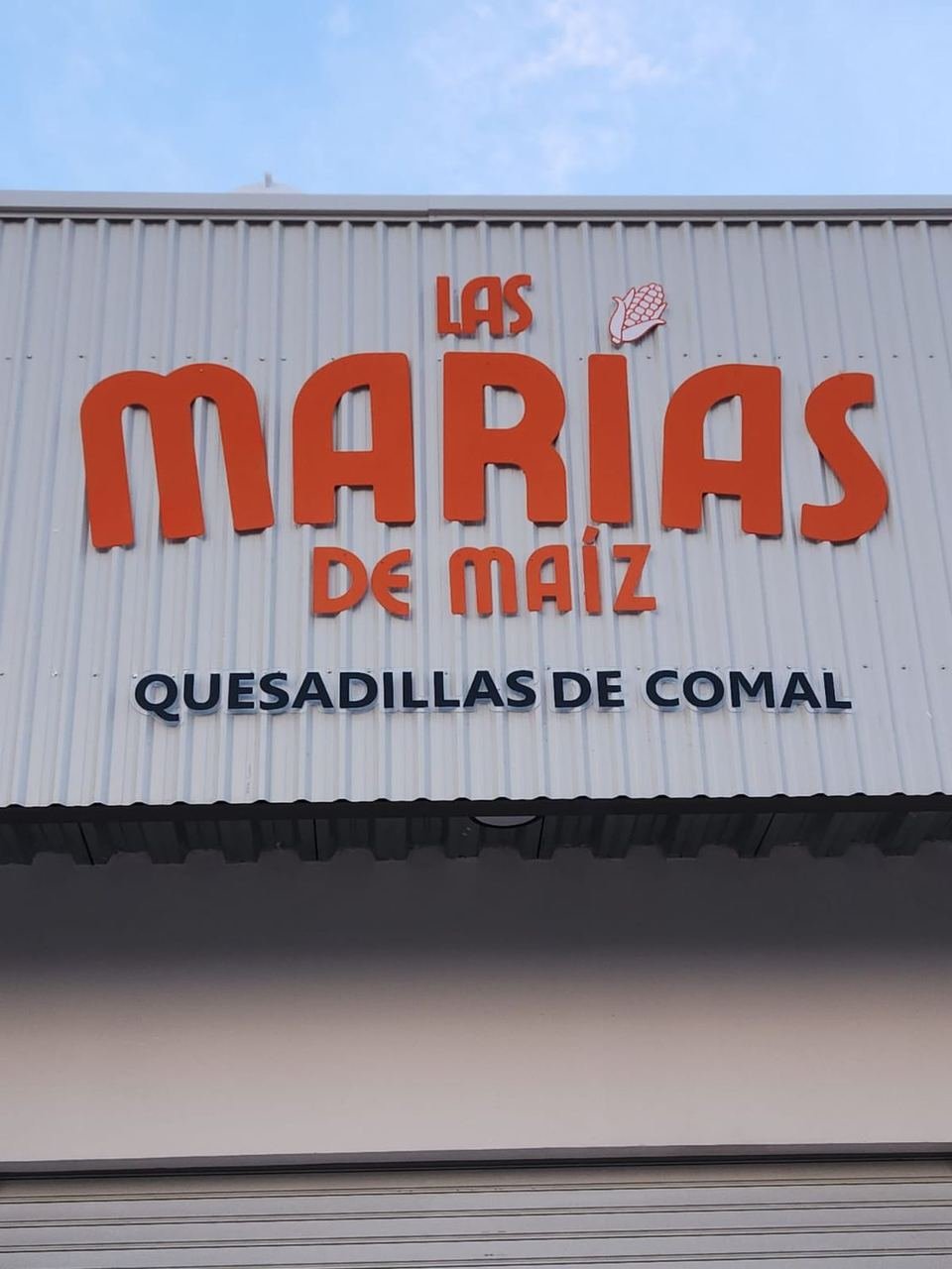 Letras tridimensionales de Las Marías de Maíz